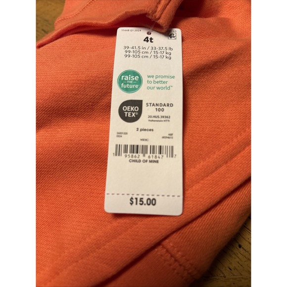 Carter's Baby Boy Pumpkin Outfit Size 4T. NWT!‎ 2 Pieces Set, Casual, Halloween - Picture 7 of 8